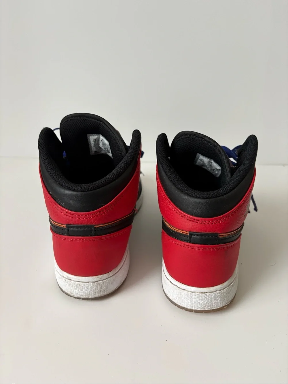 NIKE JORDAN Air Jordan 1 Mid DX4379-400 Blue Red Purple Leather Mid Top 6.5 US